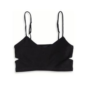 American Eagle Outfitters black bralette with side cutout detail